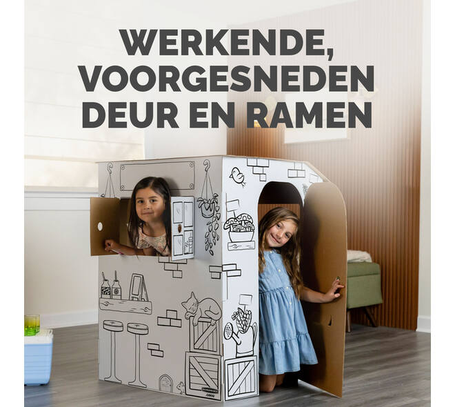 Kartonnen Marktkraam XL Bankers Box Play inkleurbaar