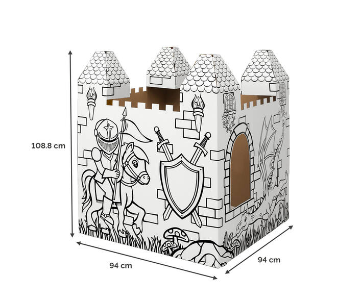 Kartonnen Kasteel XL Bankers Box Play inkleurbaar