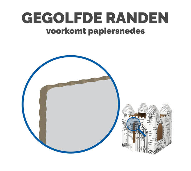 Kartonnen Kasteel XL Bankers Box Play inkleurbaar