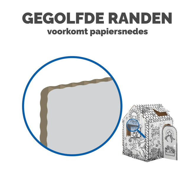 Kartonnen speelhuis XL Eenhoorn Bankers Box Play inkleurbaar