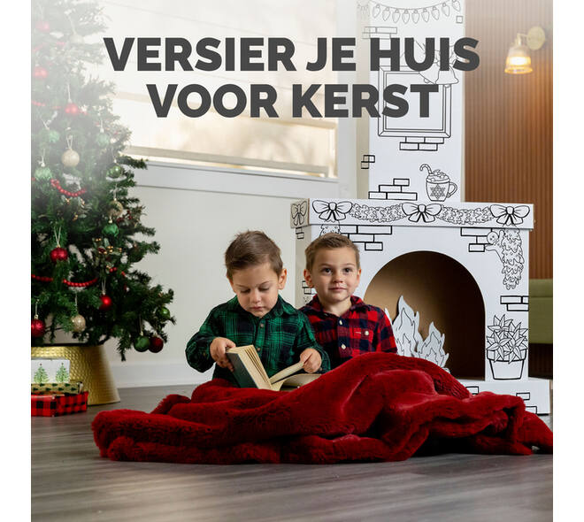 Kartonnen Openhaard XL Bankers Box Play inkleurbaar
