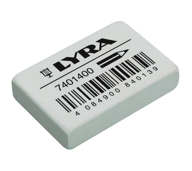 Gum LYRA India Rubber doos à 40 stuks wit