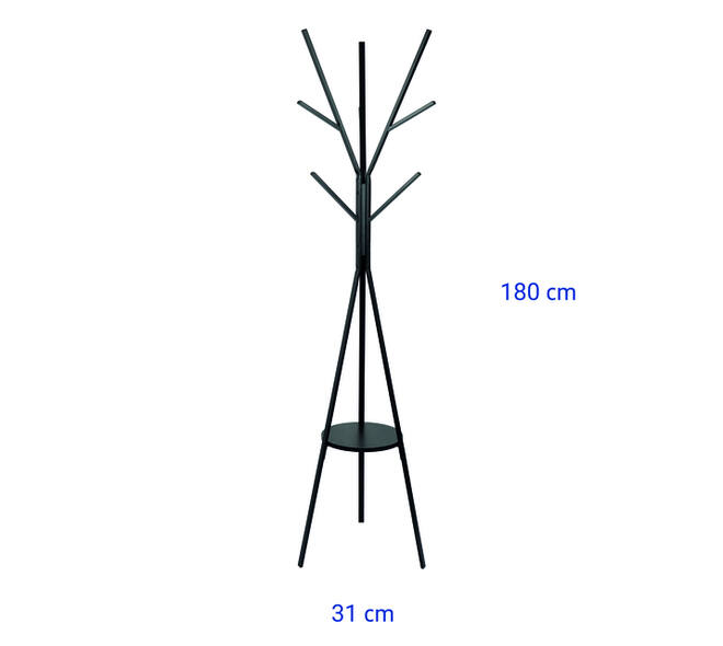 Kapstok MAUL Avalon staand 180cm zwart