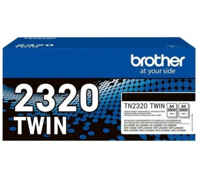 Toner Brother TN-2320TWIN zwart