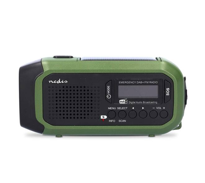 Noodradio Nedis DAB+ FM zonnepaneel
