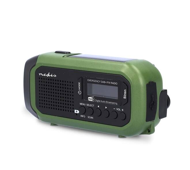 Noodradio Nedis DAB+ FM zonnepaneel