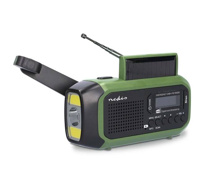 Noodradio Nedis DAB+ FM zonnepaneel