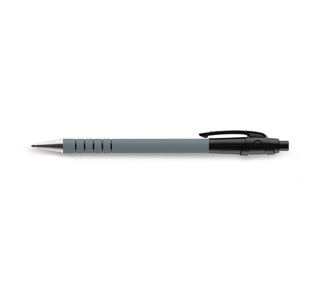 Balpen Paper Mate Flexgrip Ultra medium zwart blister à 5 stuks
