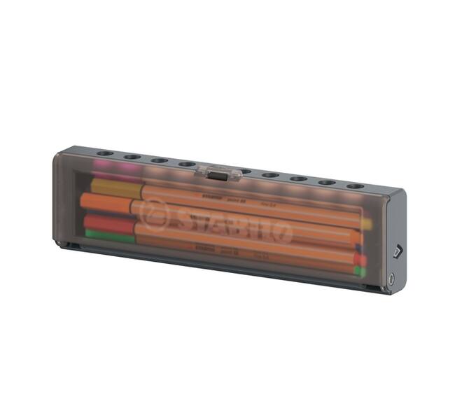 Fineliner STABILO point 88 fijn clickset à 10 kleuren