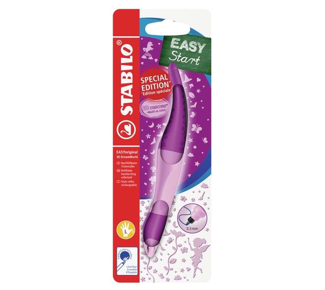 Rollerpen STABILO Easyoriginal linkshandig 3D DreamWorld medium roze