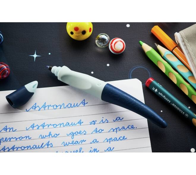 Rollerpen STABILO Easyoriginal linkshandig 3D DreamWorld medium blauw
