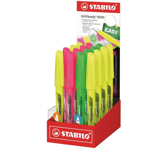 Vulpen STABILO Easybuddy large en medium neon assorti