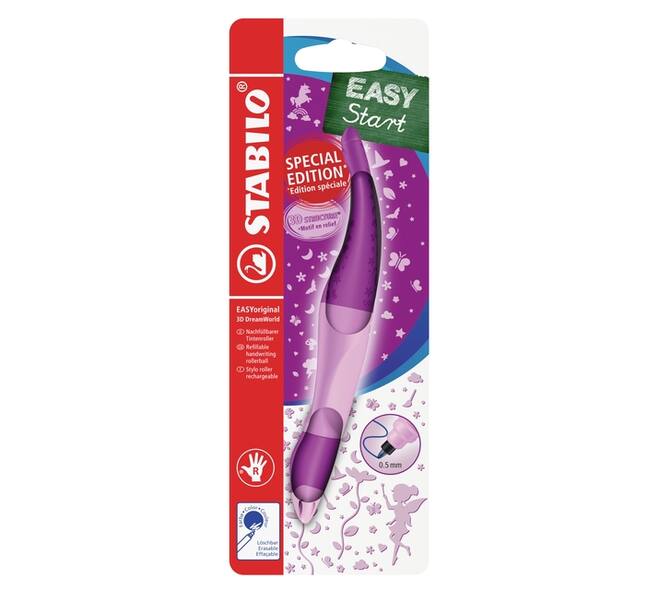 Rollerpen STABILO Easyoriginal rechtshandig 3D DreamWorld medium roze