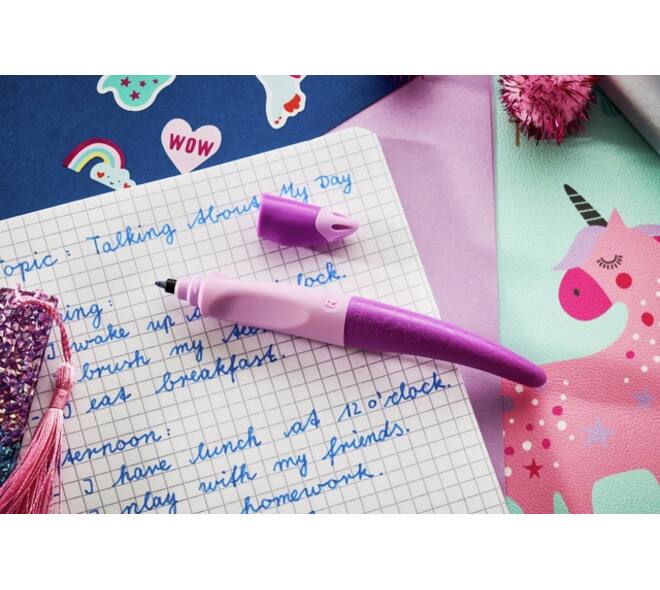 Rollerpen STABILO Easyoriginal rechtshandig 3D DreamWorld medium roze