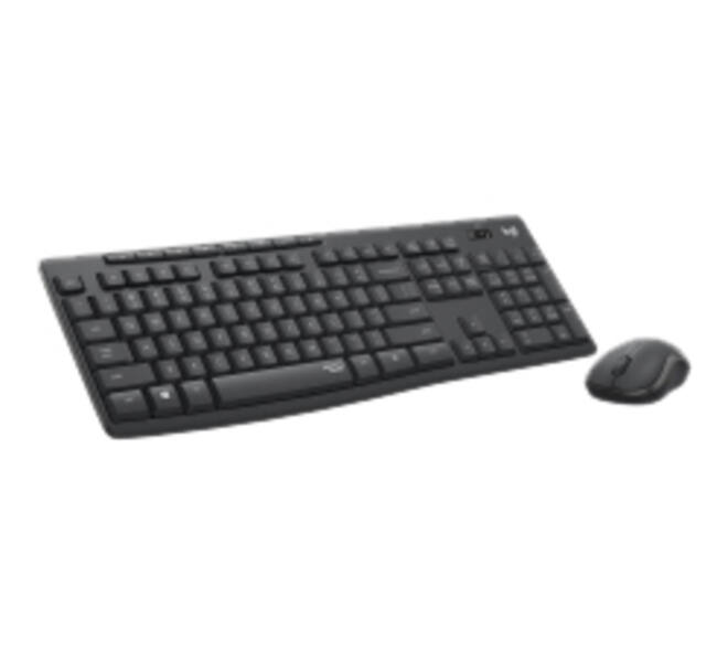 Toetsenbord- en muisset Logitech MK295 Silent draadloos QWERTY graphite