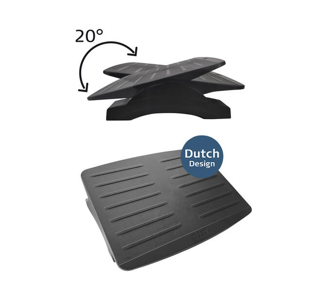 Voetensteun Desq kantelbaar zwart
