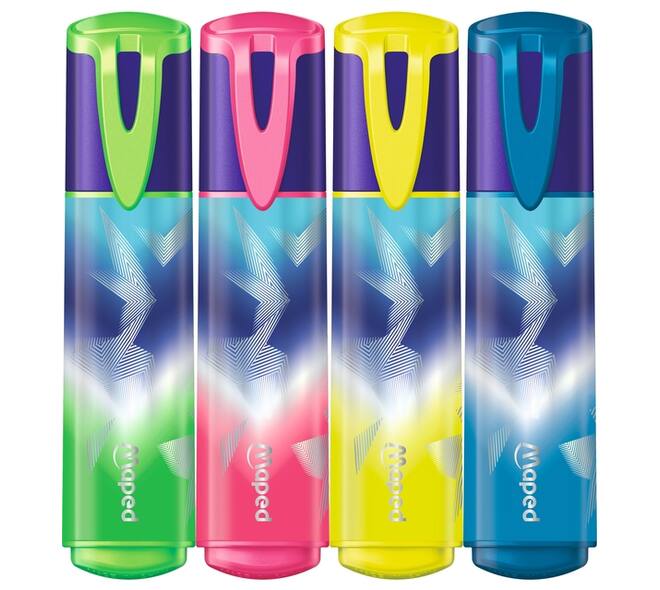 Markeerstift Maped Arctic Vibes set à 4 kleuren