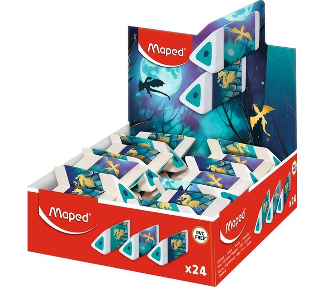 Gum Maped Dragon display à 24 kleuren assorti