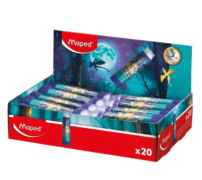 Gum Maped Dragon display à 20 kleuren blauw