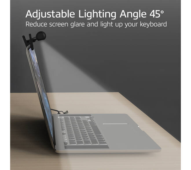 Laptoplamp ACT Clip-on led dimbaar USB