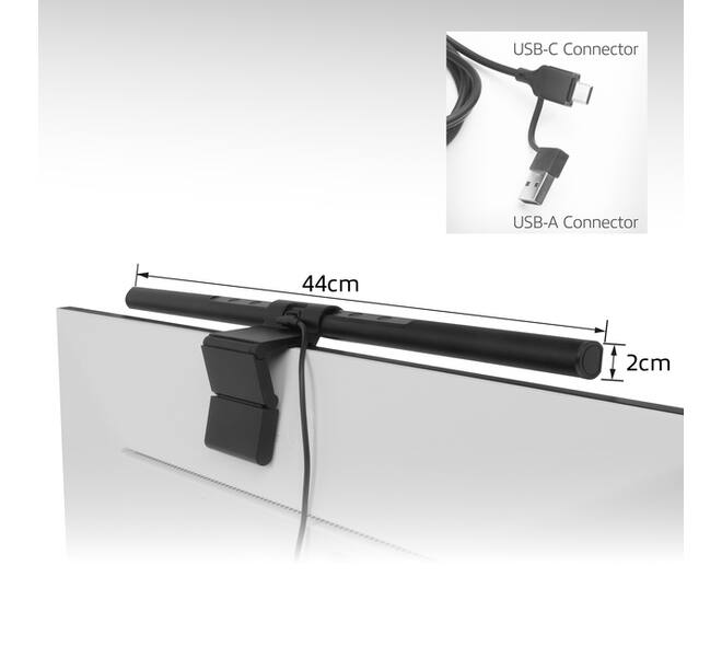 Monitorlamp ACT led dimbaar USB