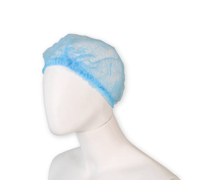 Haarnet Hynex clip non-woven blauw pp 100 stuks
