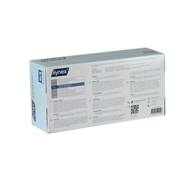 Handschoen Hynex latex M wit 5gr 100 stuks