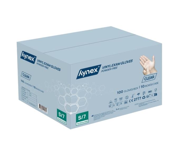 Handschoen Hynex vinyl S transparant 4.5gr 100 stuks