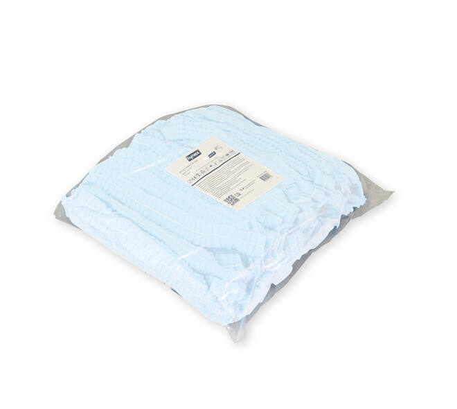 Haarnet Hynex clip non-woven wit pp 100 stuks