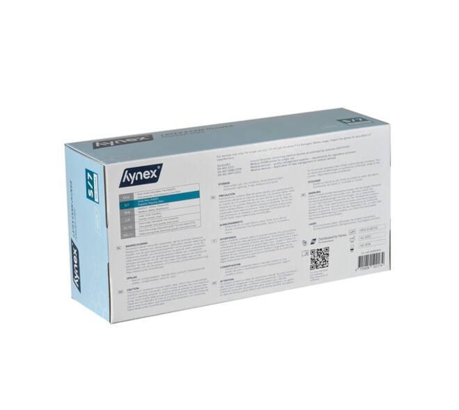 Handschoen Hynex latex S wit 5gr 100 stuks