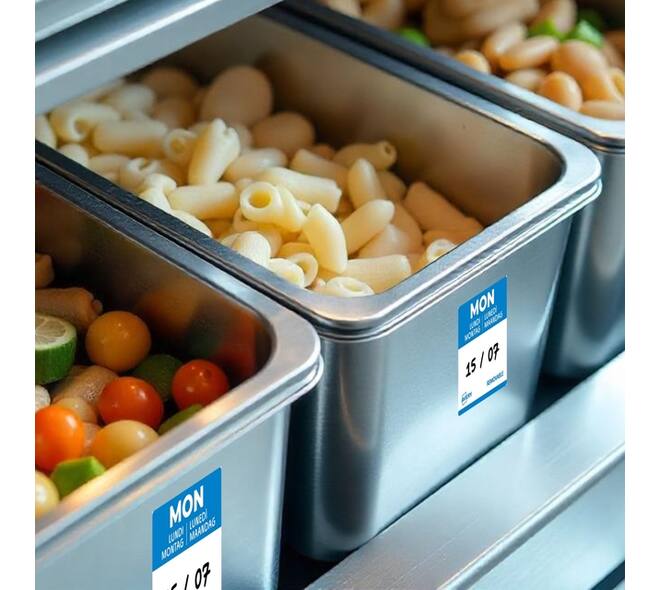 Etiket Avery HACCP maandag-blauw 25x25mm 1000 stuks