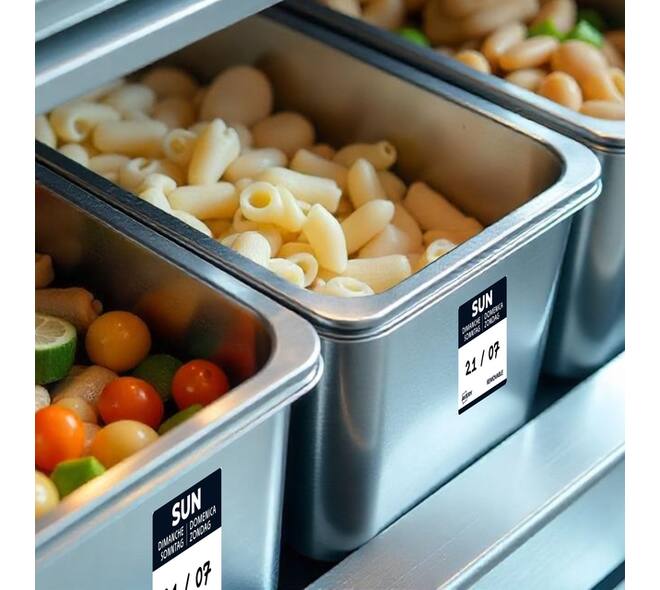 Etiket Avery HACCP zondag-zwart 25x25mm 1000 stuks