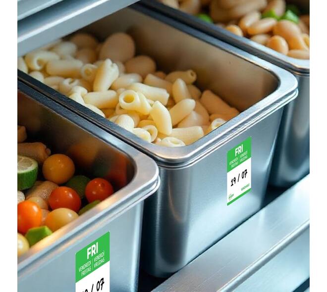 Etiket Avery HACCP vrijdag-groen 25x25mm 1000 stuks