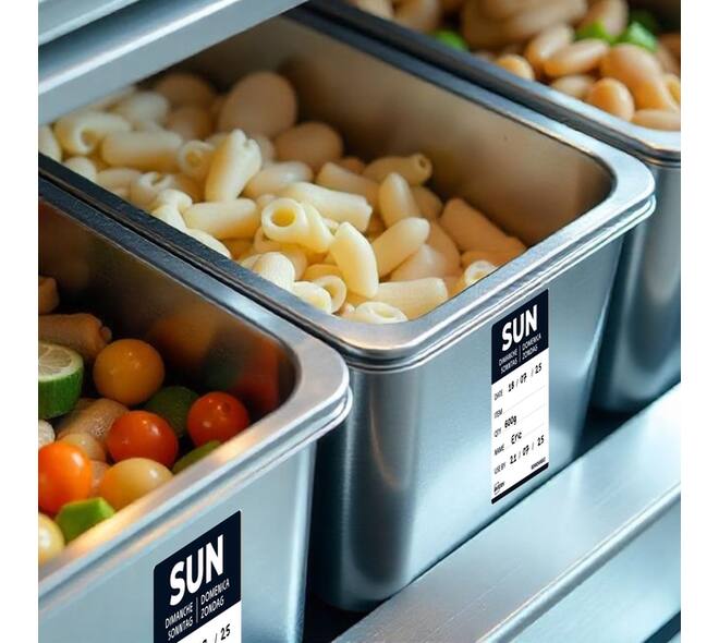 Etiket Avery HACCP zondag-zwart 40x56mm 500 stuks