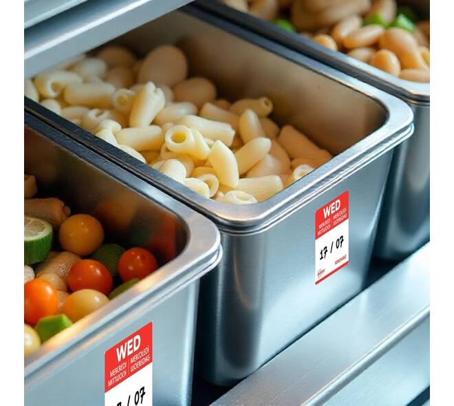 Etiket Avery HACCP woensdag-rood 25x25mm 1000 stuks