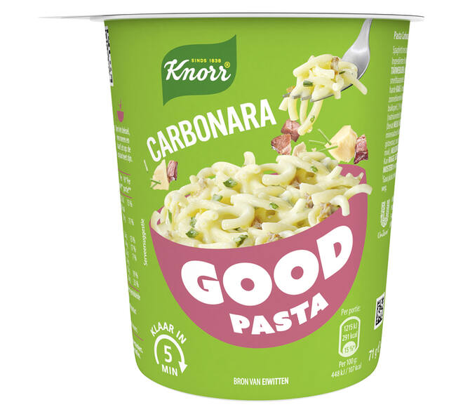Good Pasta Knorr spaghetti carbonara cup