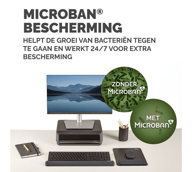 Polssteun Fellowes Breyta zwart