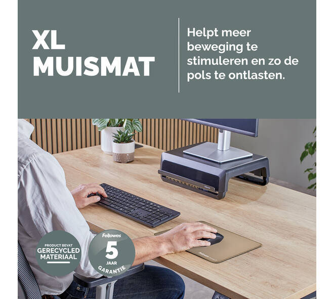 Muismat Fellowes Breyta XL zand