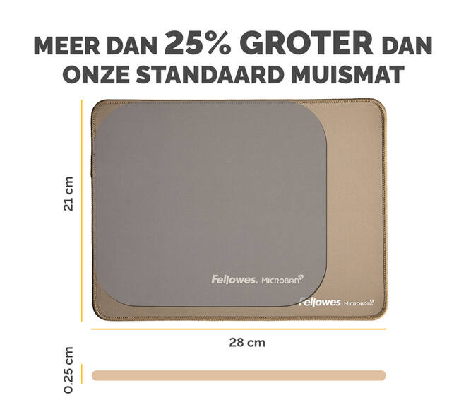 Muismat Fellowes Breyta XL zand