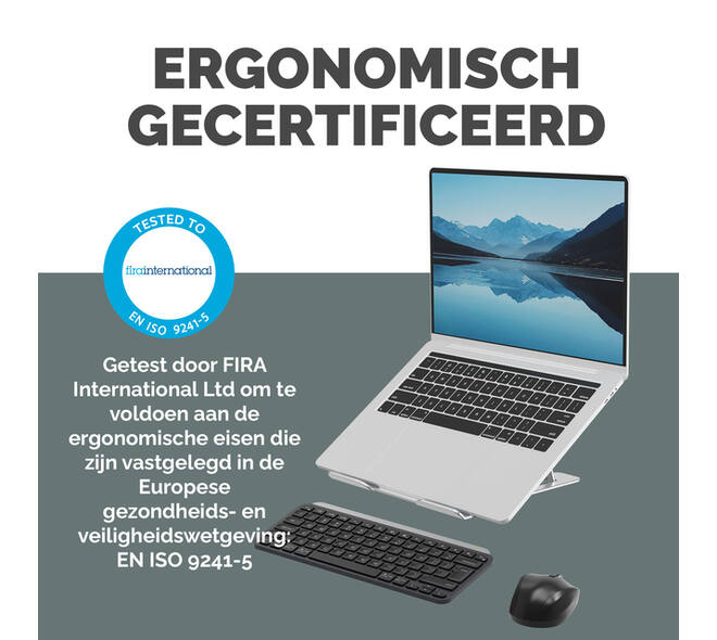 Laptopstandaard Fellowes Alumia zilver