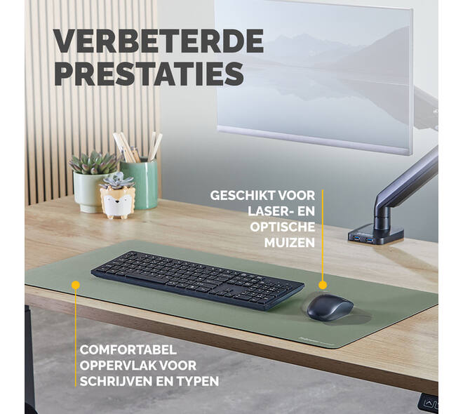 Bureau-onderlegger Fellowes Breyta saliegroen