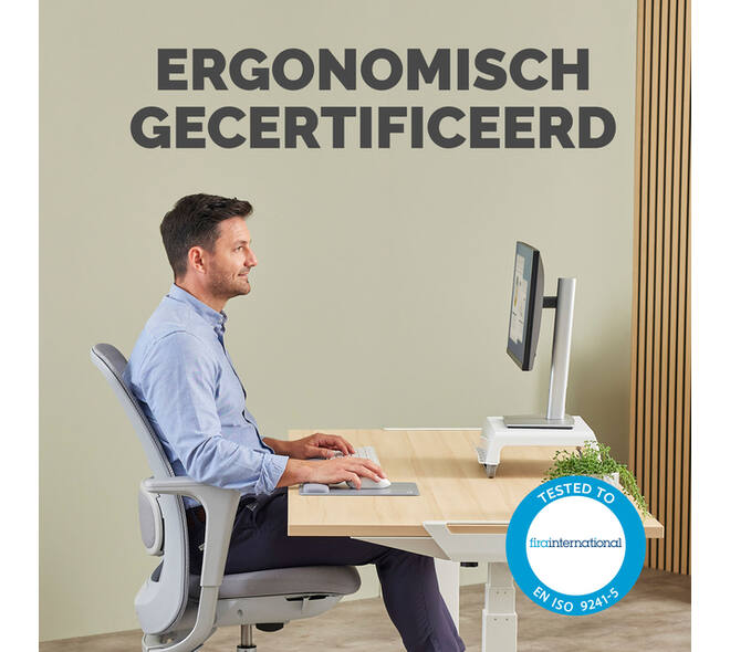 Muismat met polssteun Fellowes Breyta XL grijs