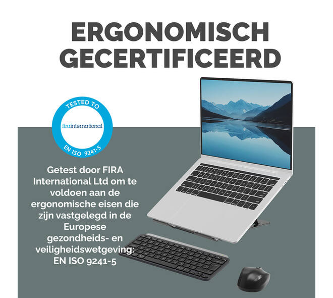 Laptopstandaard Fellowes Alumia zwart