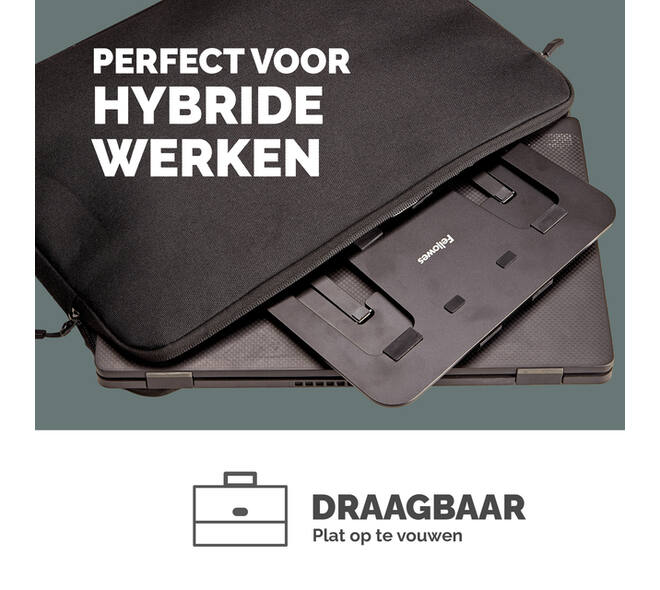Laptopstandaard Fellowes Alumia zwart