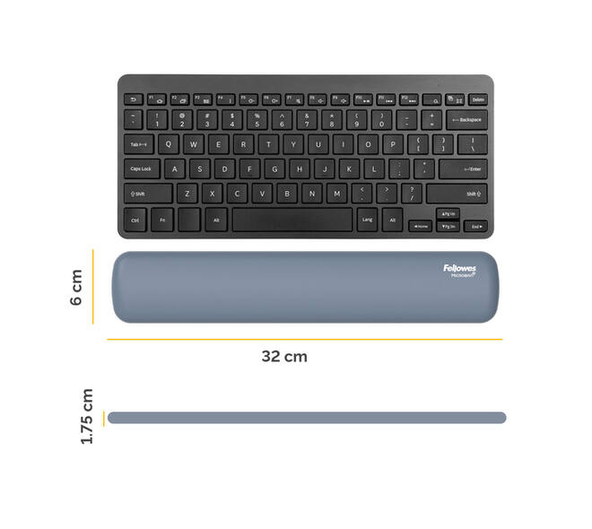 Polssteun Fellowes Breyta compact blauw