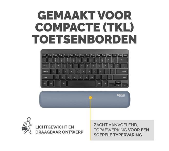 Polssteun Fellowes Breyta compact blauw