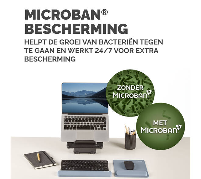 Polssteun Fellowes Breyta compact blauw