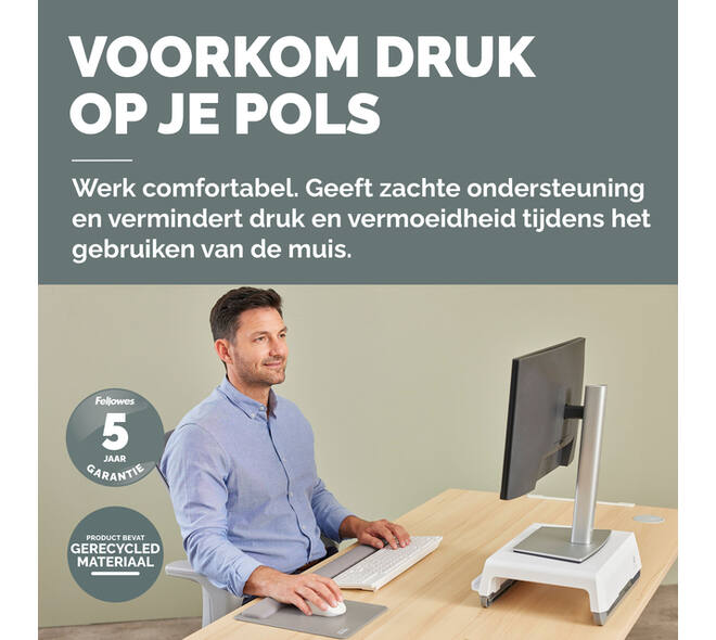Polssteun Fellowes Breyta grijs