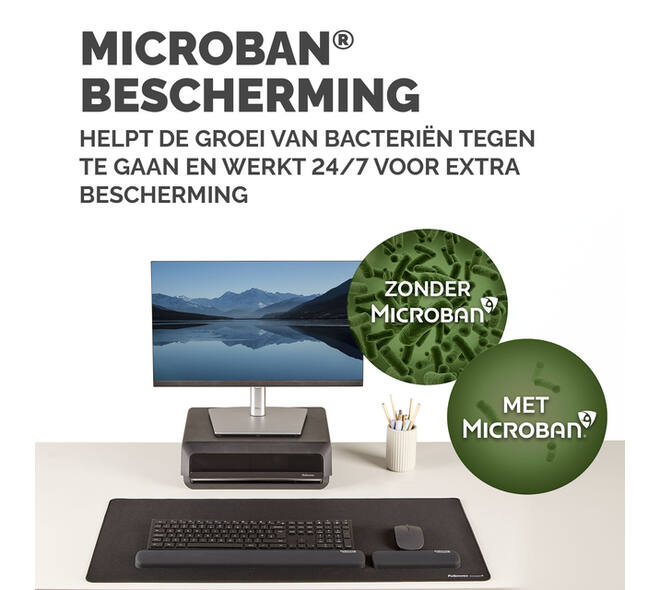 Polssteun Fellowes Breyta palm zwart