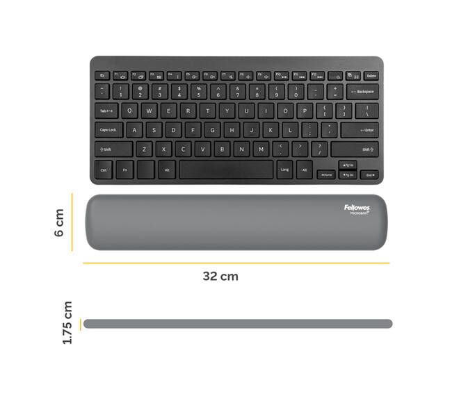 Polssteun Fellowes Breyta compact grijs